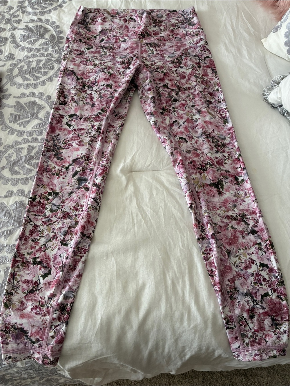 lululemon athletica Pink Floral Leggings